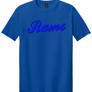 Gildan Softstyle T-shirt Youth and Adult- 3D Rams