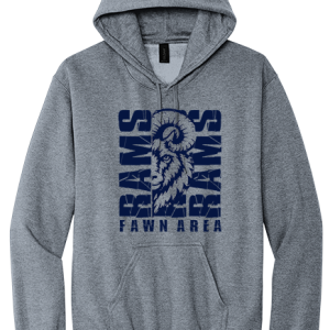 Softstyle Hoodie Youth and Adult - Fawn Area Logo