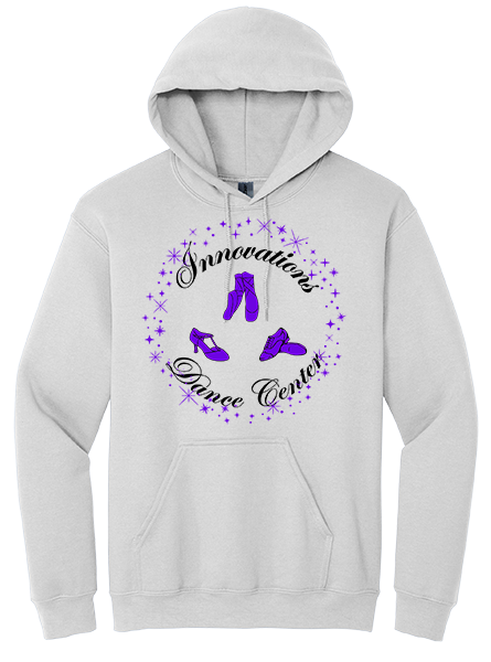 full front hoodie white