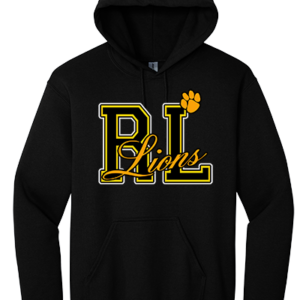 # 1 RL logo Black Hoodie