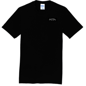 Adult and Youth Ringspun Cotton T-shirt w/left chest and full back print