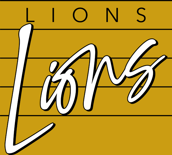 logo 2 lions script proof